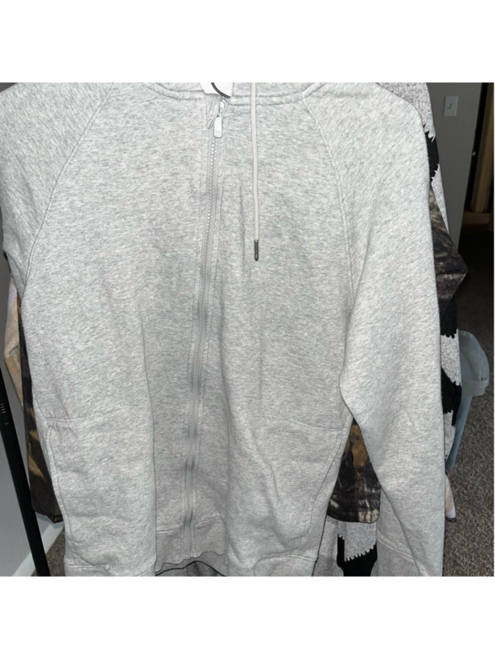 All in Motion Light Gray Zip-Up Sweater